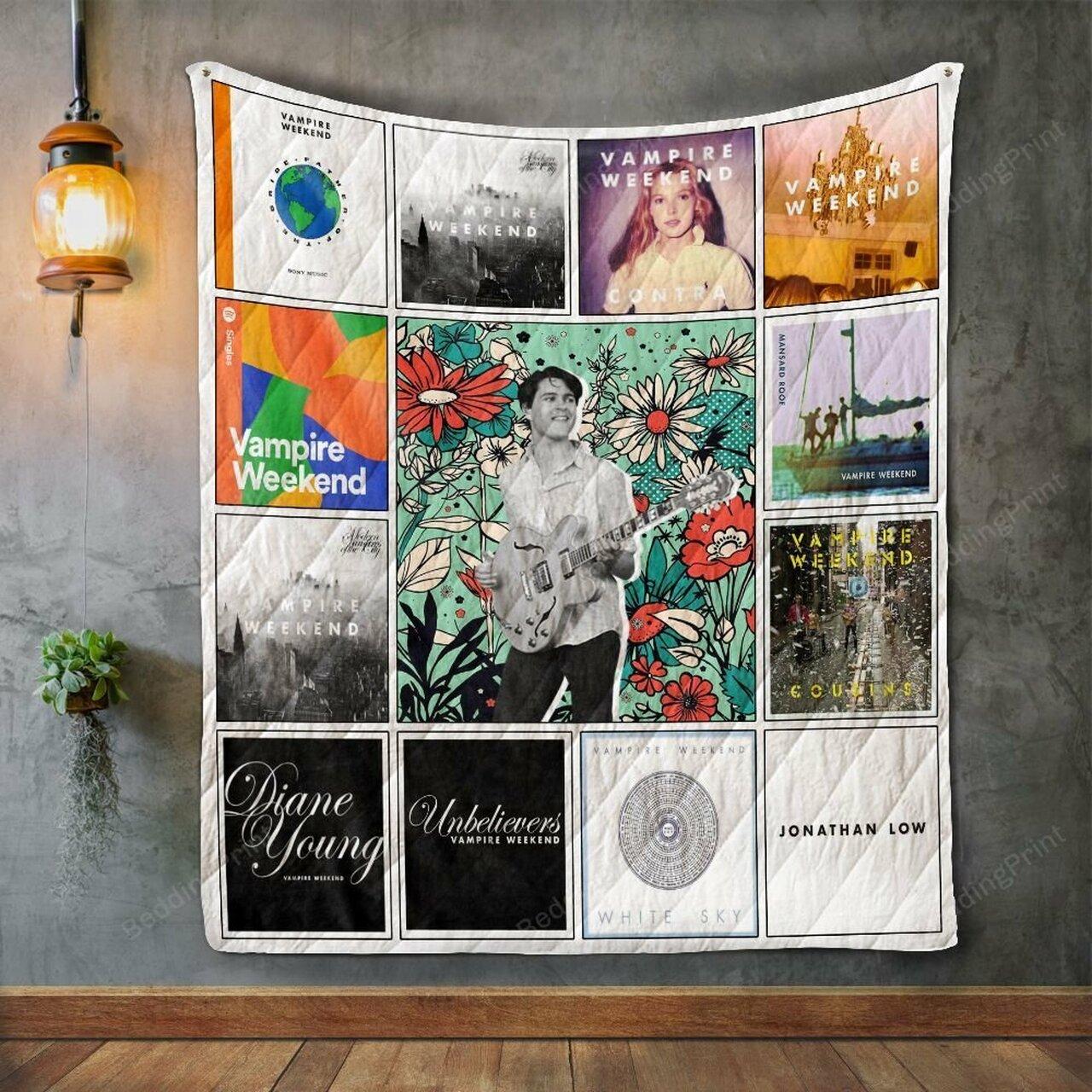 Vampire Weekend Quilt Blanket