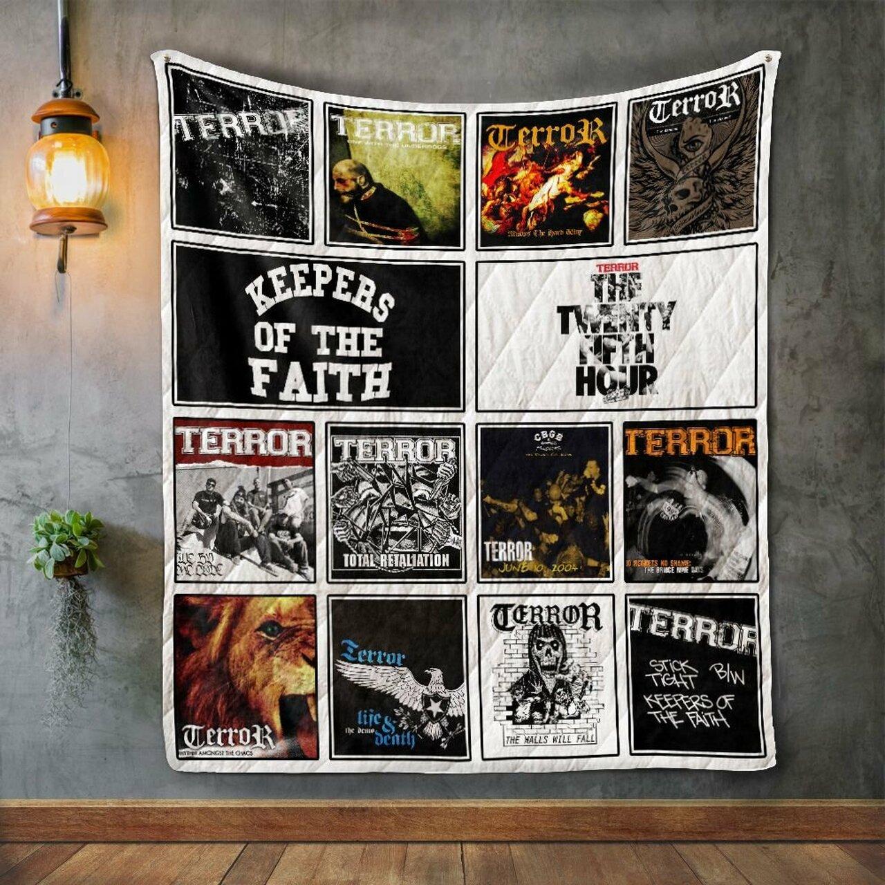 Terror Album Co Quilt Blanket