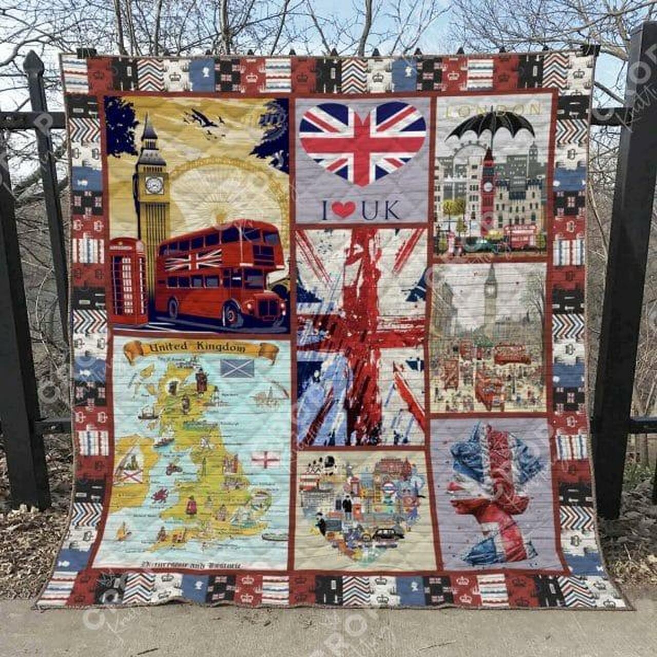 United Kingdom Quilt Blanket Ver 3 Quilt