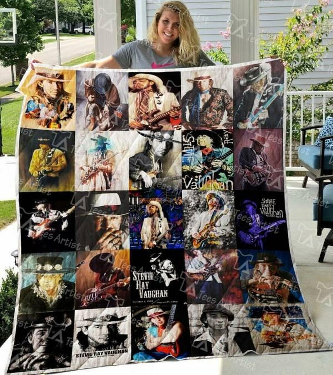Stevie Ray Vaughan Quilt Blanket Limited Quilt Blanket