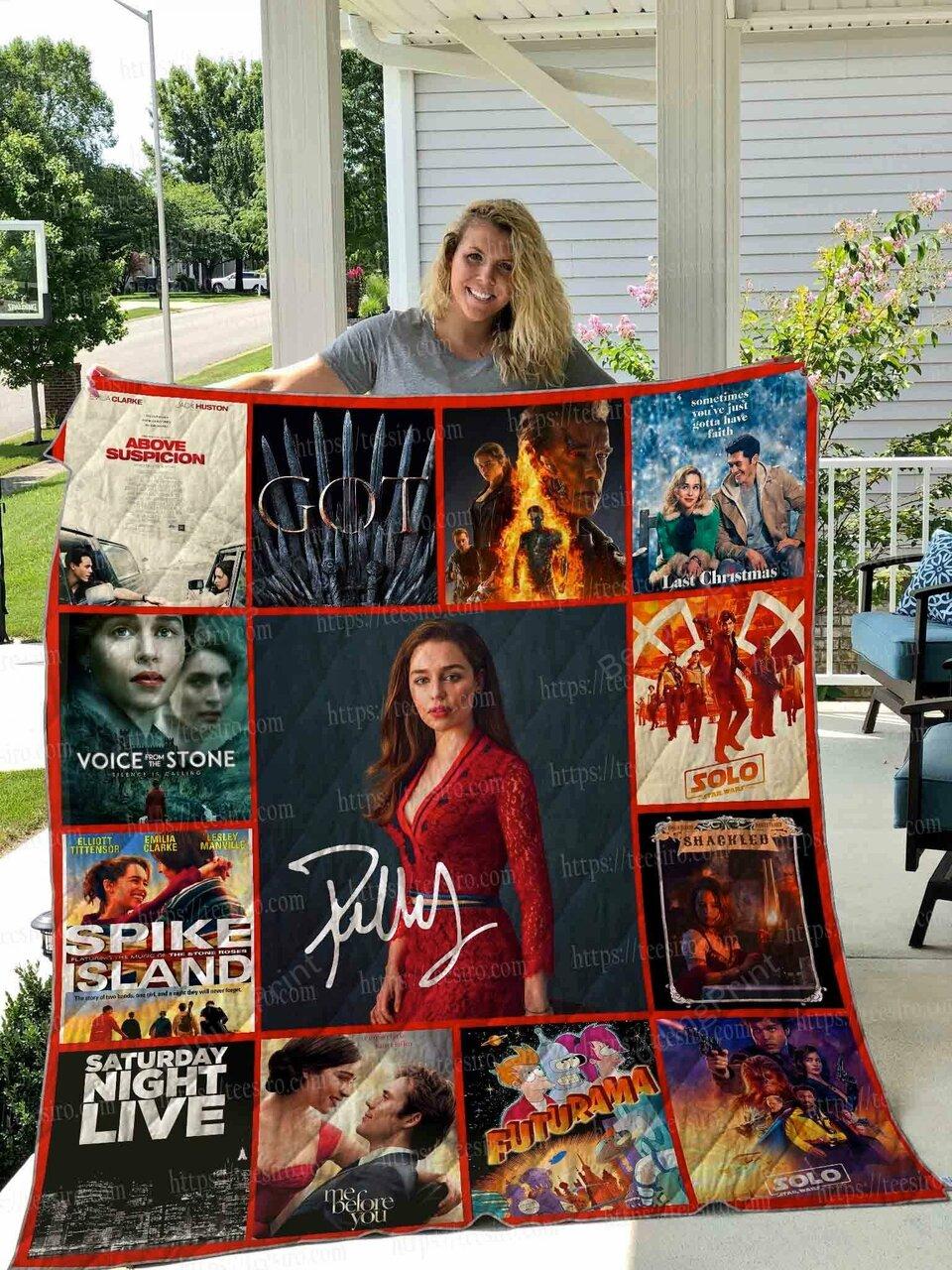 Emilia Clarke Quilt Blanket 01