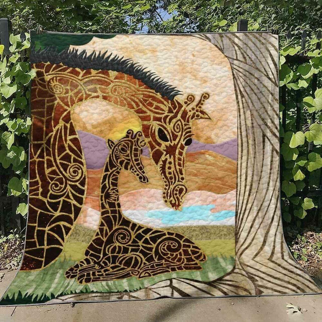 Giraffe Blanket Th1607 Quilt