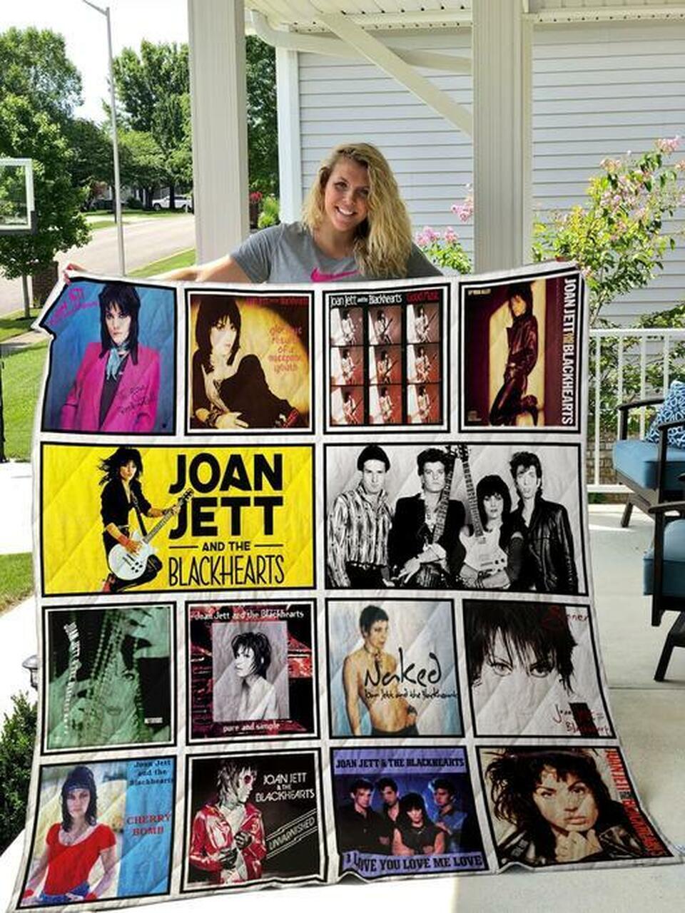 Joan Jett & The Blackhe Quilt Blanket Quilt