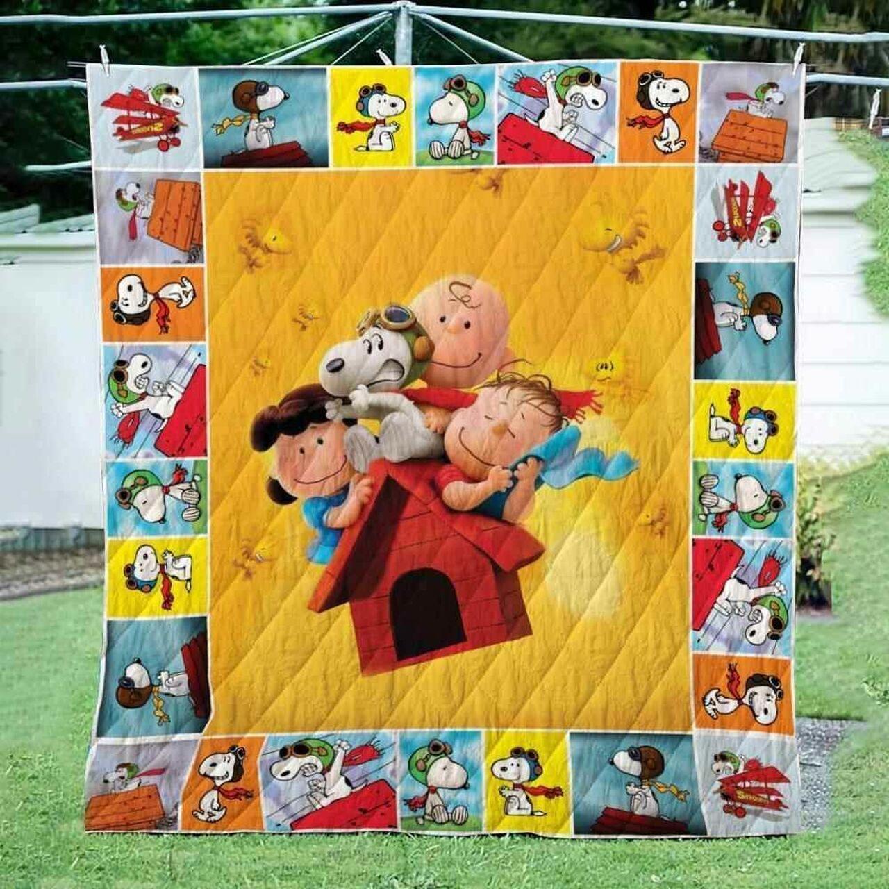 Snoopy Pilot V2 Blanket Th0607 Quilt