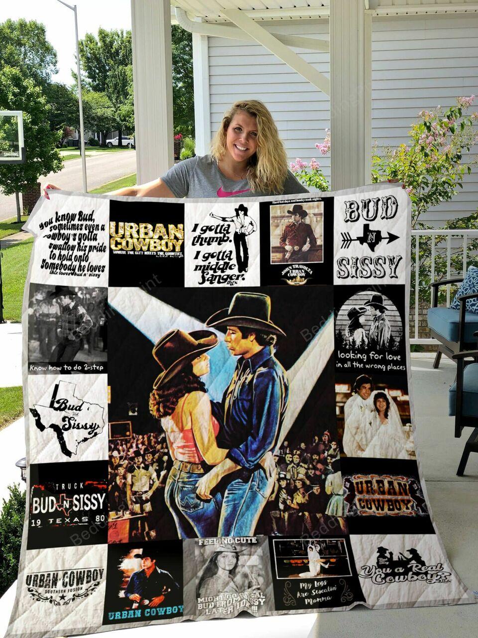 Urban Cowboyhirt Quilt Blanket