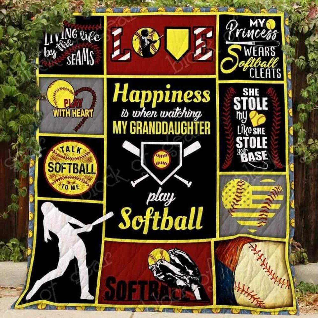 Softball Grandma Blanket Kc1307 Quilt