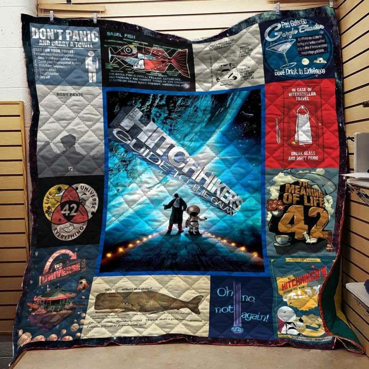 Hitchhik Guide To The Galaxy Blanket Th0907 Quilt