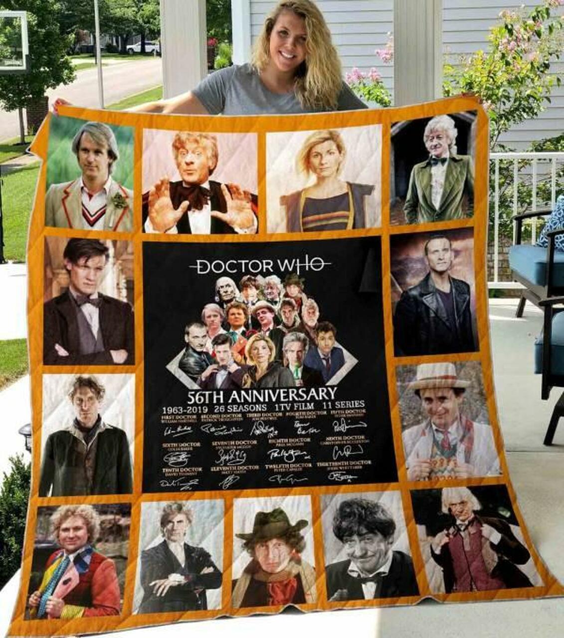 Doctor Who 56Th Aniary Quilt Blanket Limited Quilt Blanket