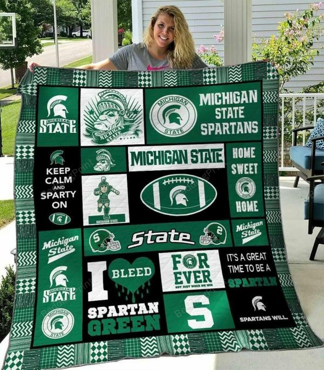 Ncaa Michigtapar Quilt Blanket #465