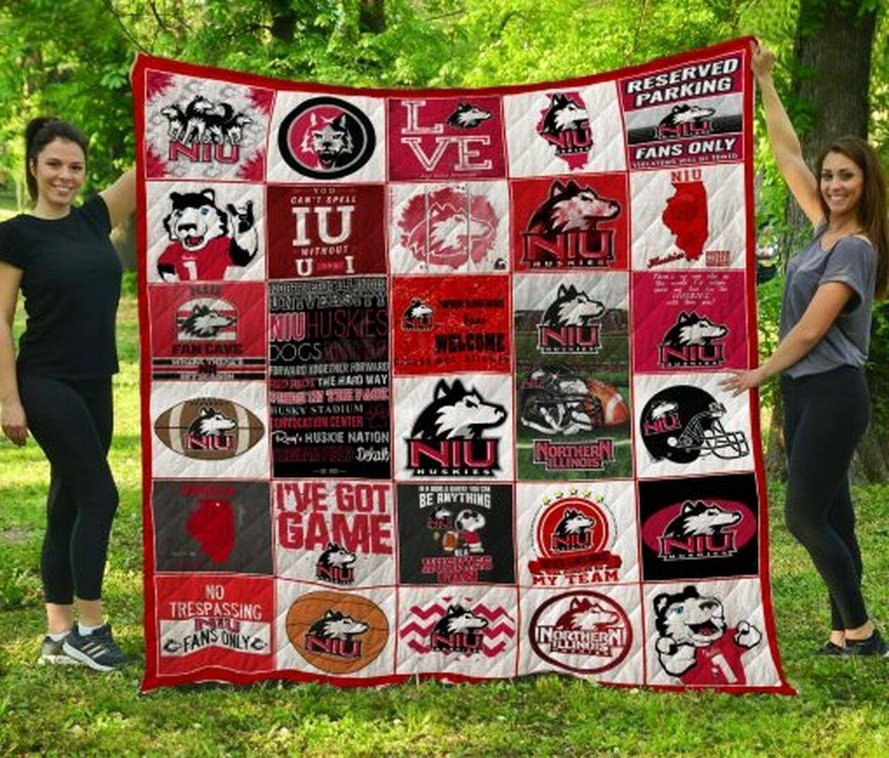 Ncaa Northern Illi Quilt Blanket #1357
