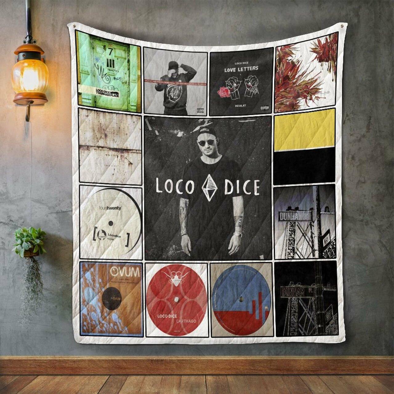 Loco Dice Album Co Quilt Blanket