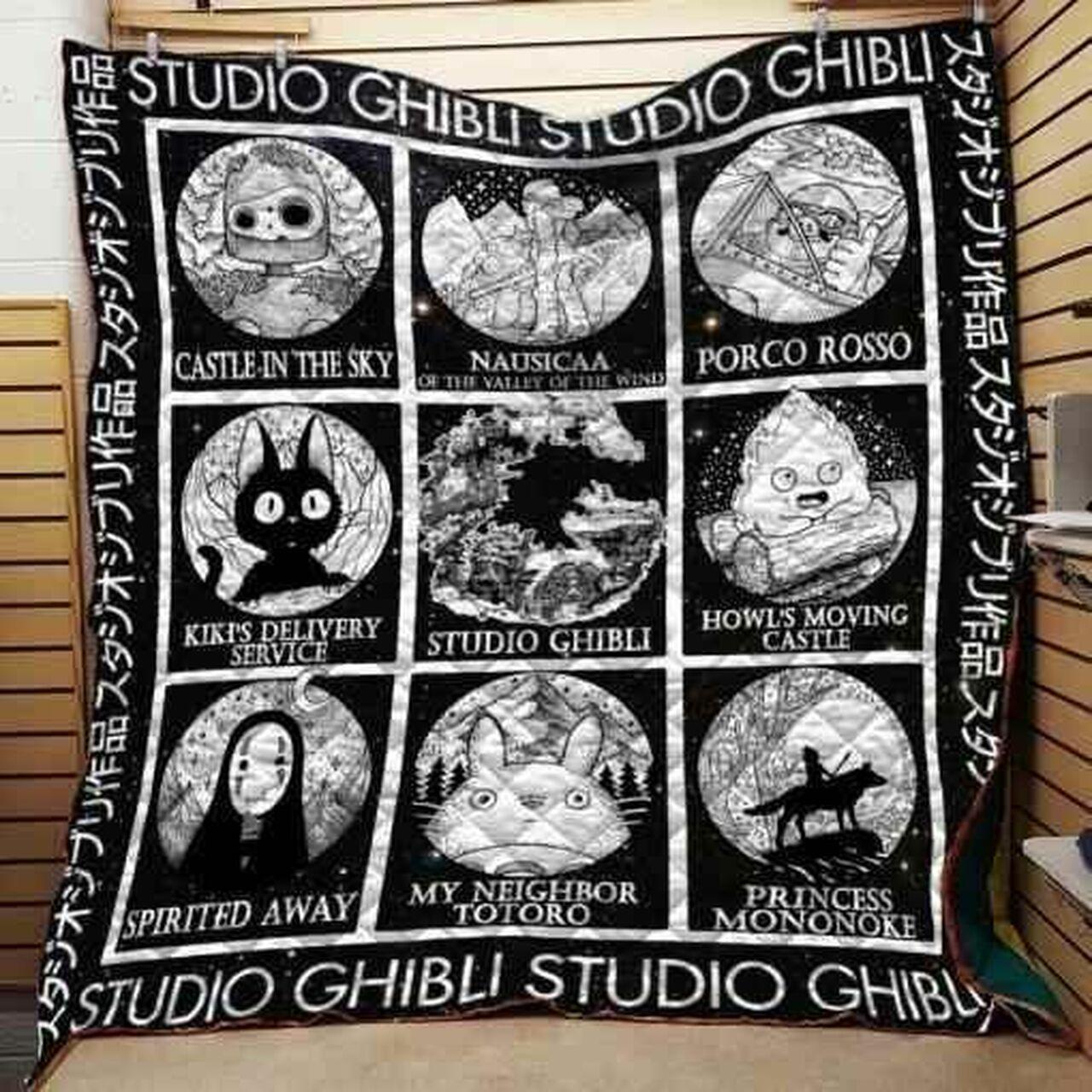 Ghibli Drawing Blanket Th0907 Quilt