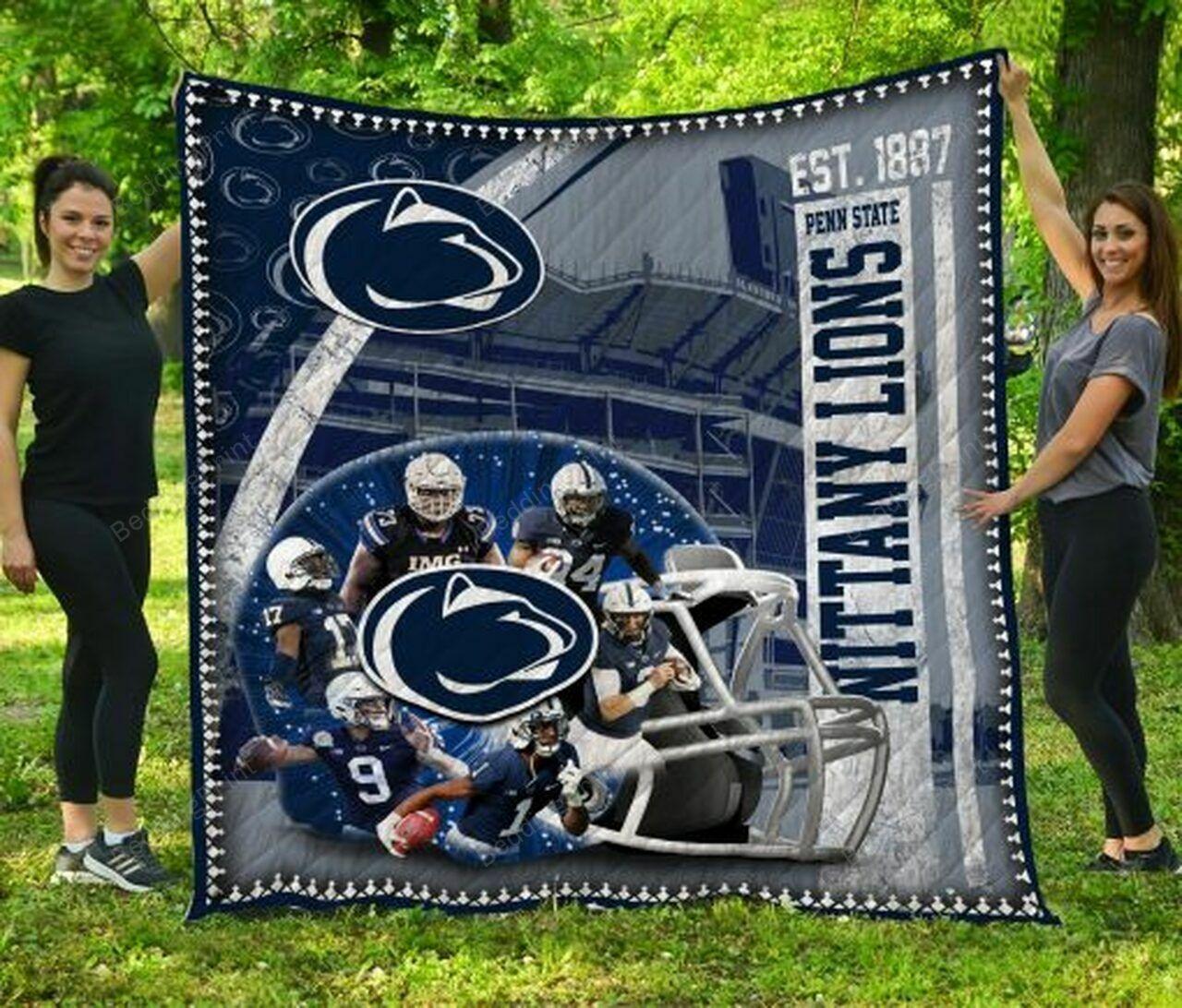 Ncaa Petate Nittany L Quilt Blanket #542