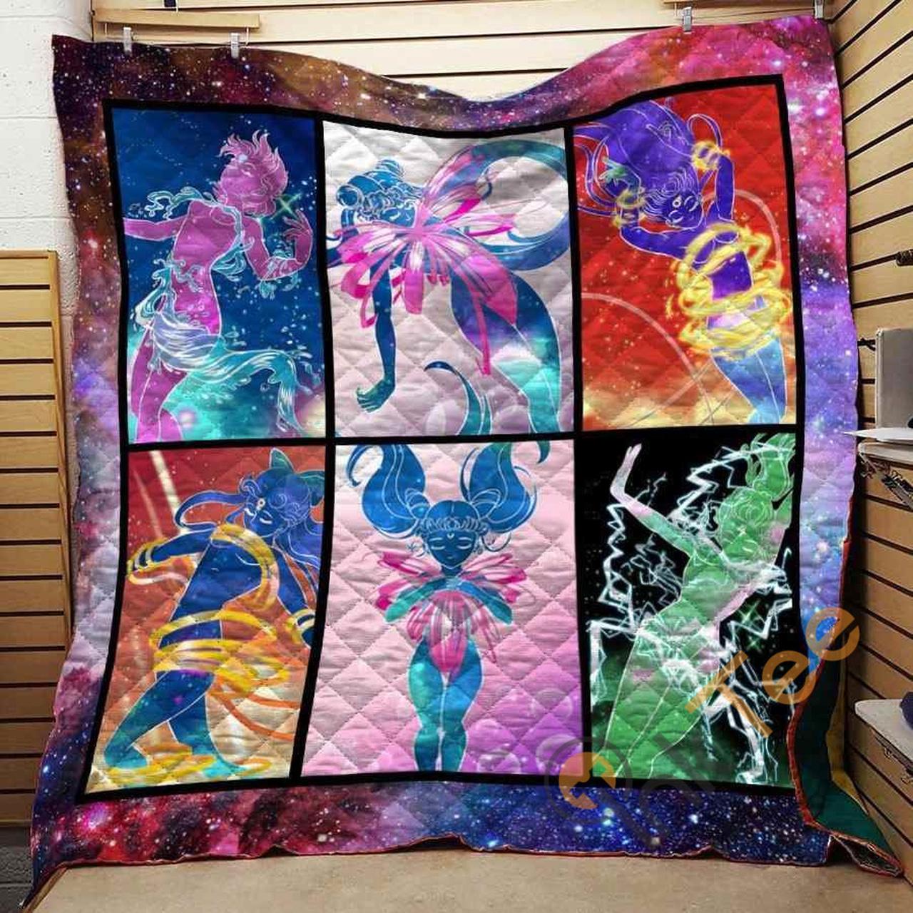 Sailor Moon Tformation Galaxy Border Blanket TH0509 Quilt