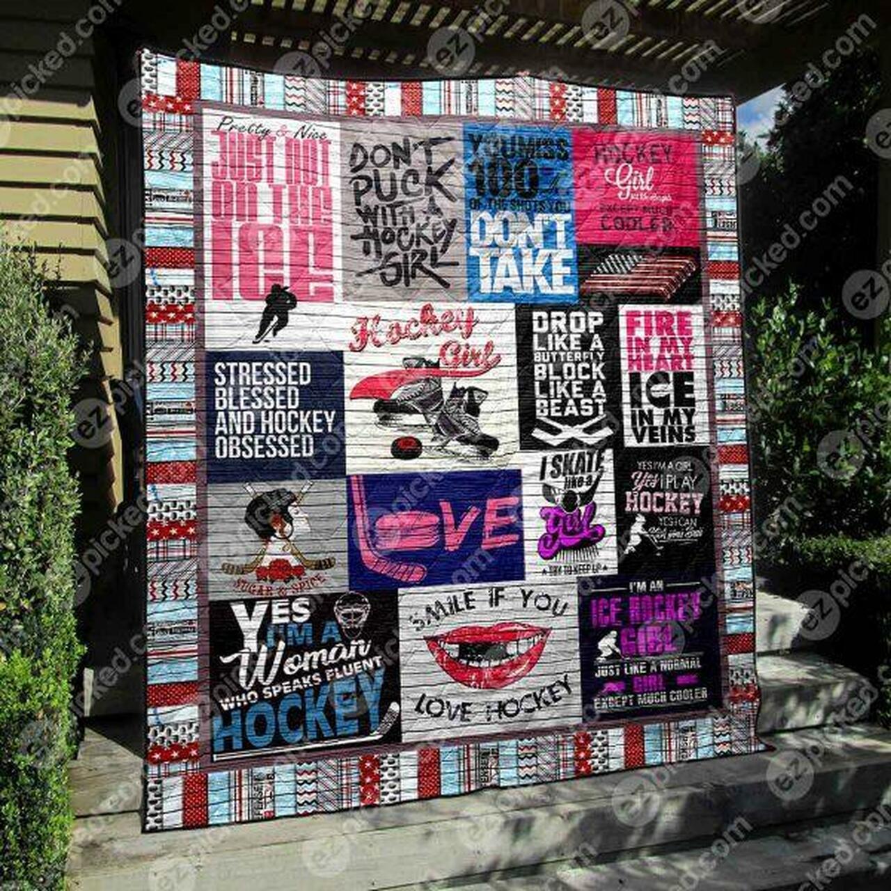 Pretty And Nicet Not On The Ice Quilt Blanket Ypm0 Quilt