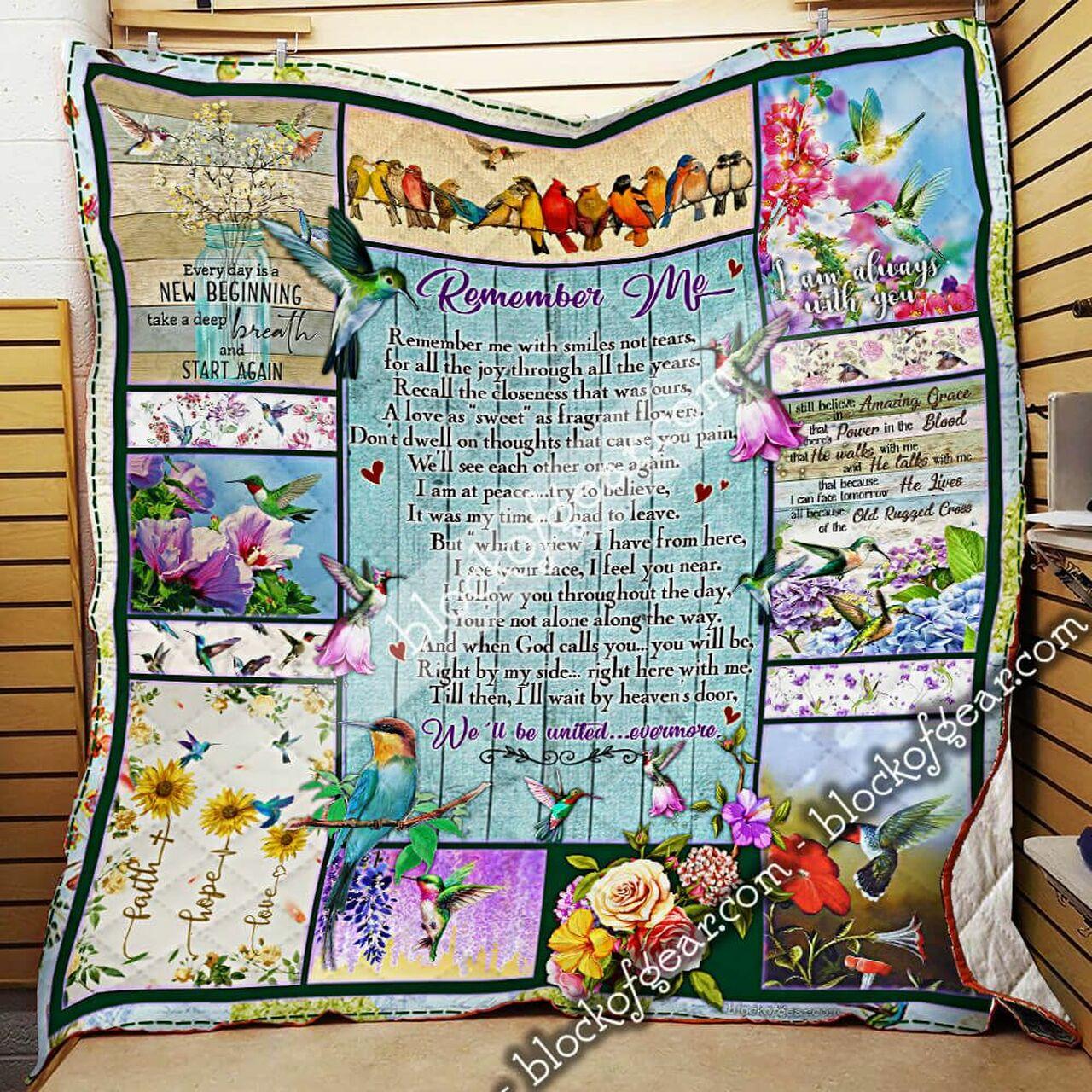 Remember Me Wim Quilt Blanket