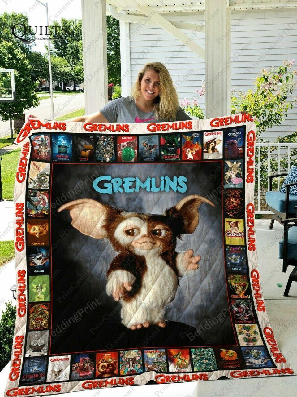 Gizmo Aeason Size Quilt Blanket Gift For L Grem