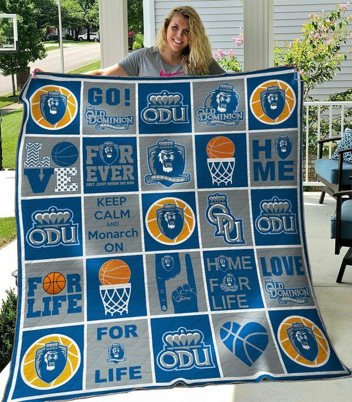 Ncaa Old Dominion Mona Quilt Blanket #1305