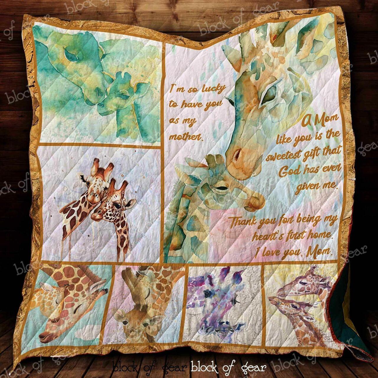 Io Lucky To Have Yo My Mother Blanket Kc1807 Quilt