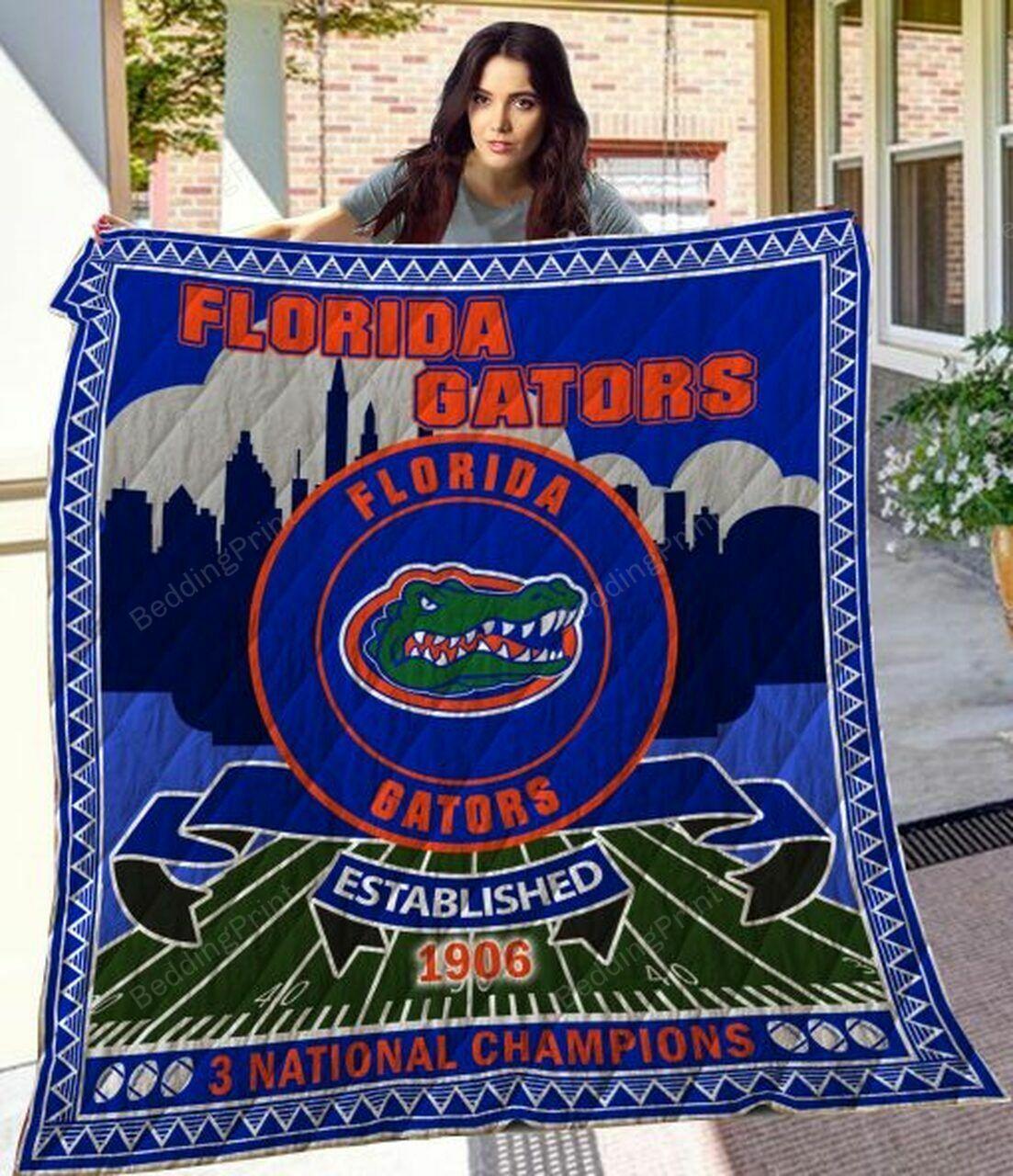 Ncaa Florida Ga Quilt Blanket #822
