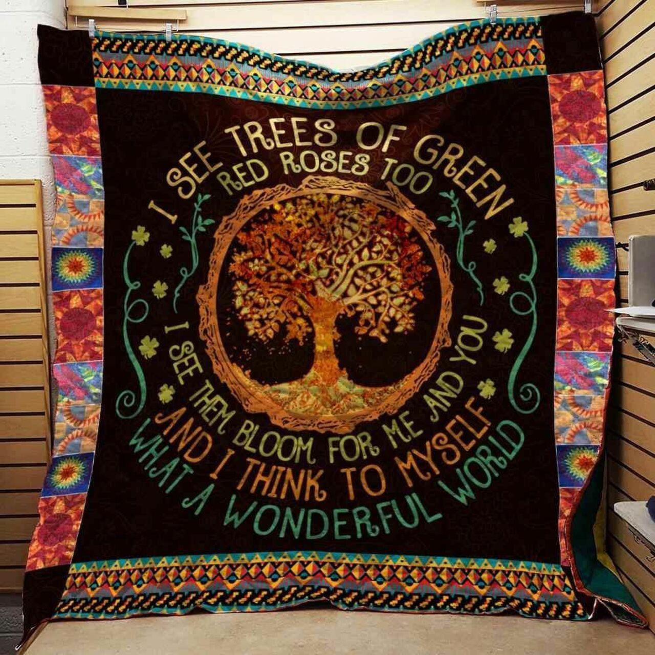 I See T Of Green Blanket Th1707 Quilt