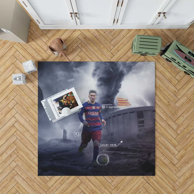 Supercopa De Espana Lionel Messi Rug