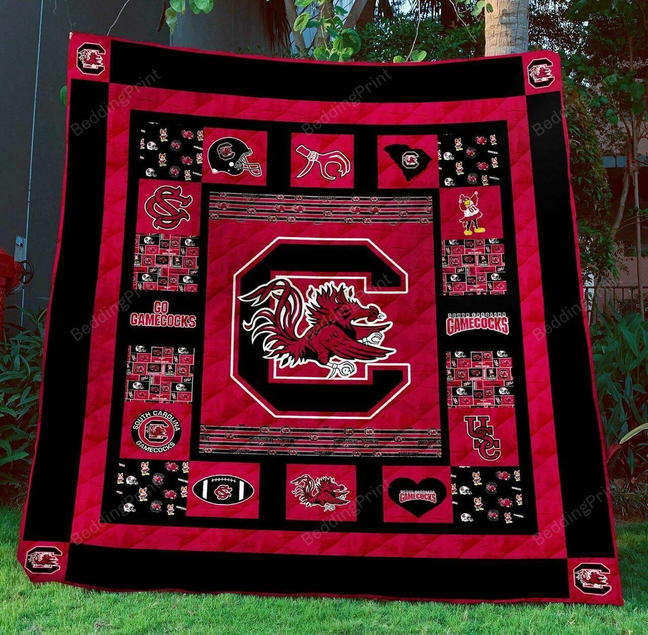 Ncouth Carolina Gamec Quilt Blanket #1006