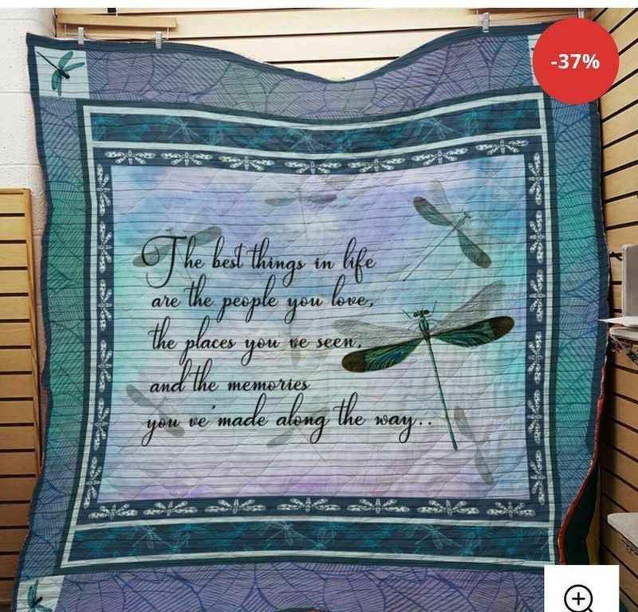 Dragonfly Thet Th In Life Blanket Quilt