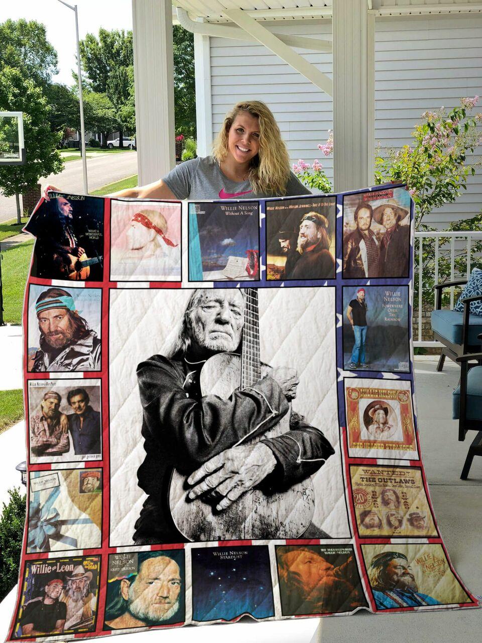 Willie on Quilt Blanket For