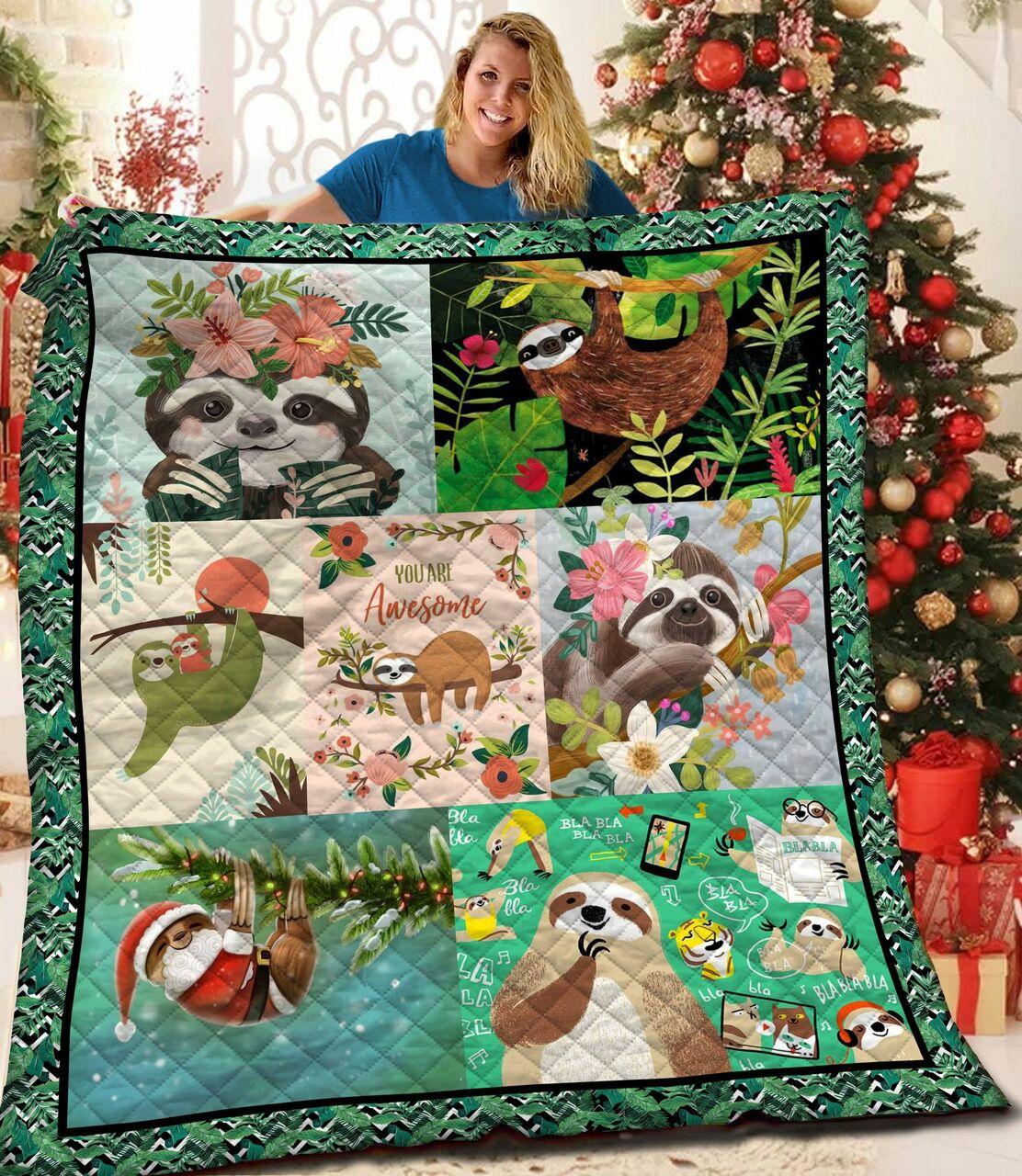 Sloth You Are ome Quilt Blanket Greattomized Blanket G For Birthday C Thgiving