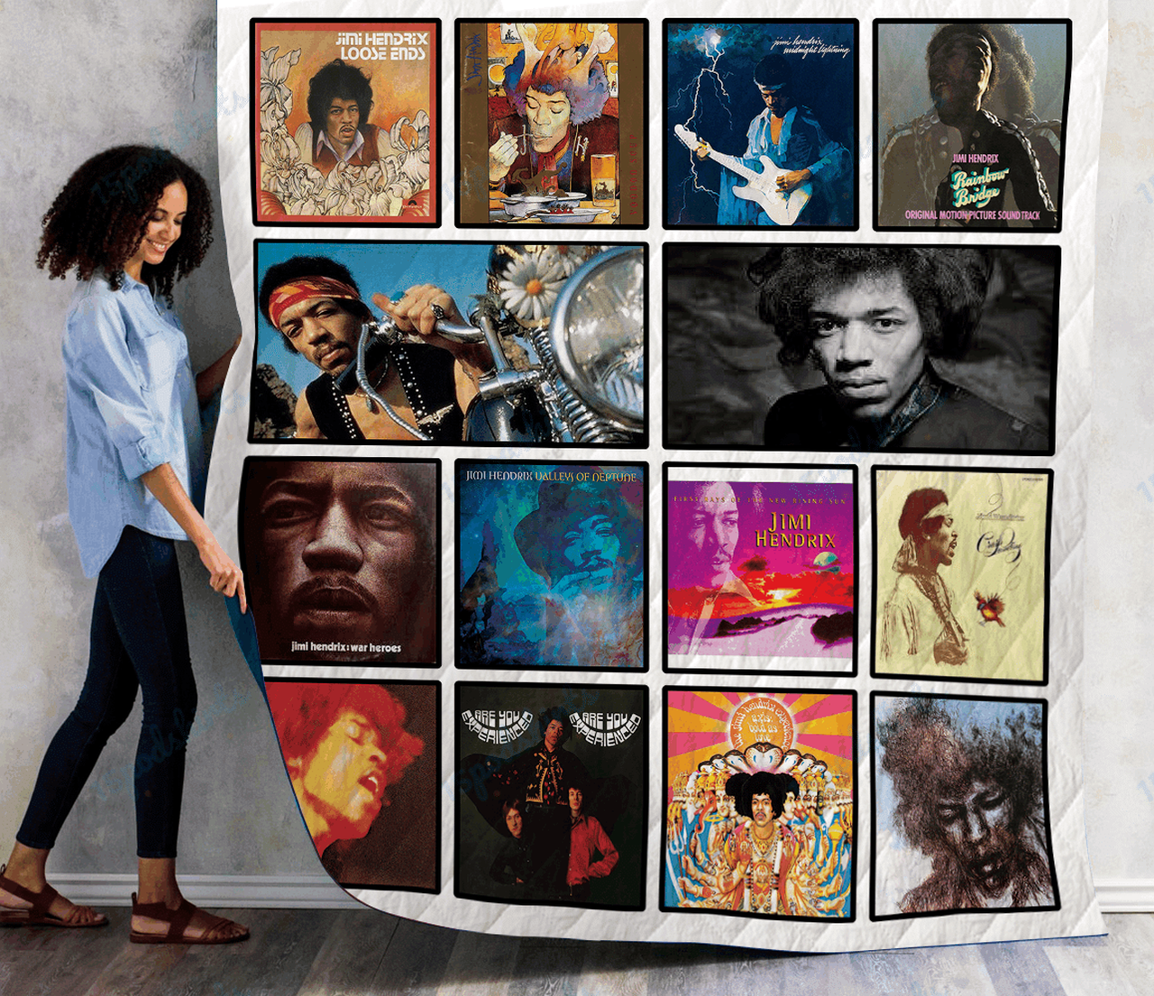 Jimi Hendrix Quilt Blanket For