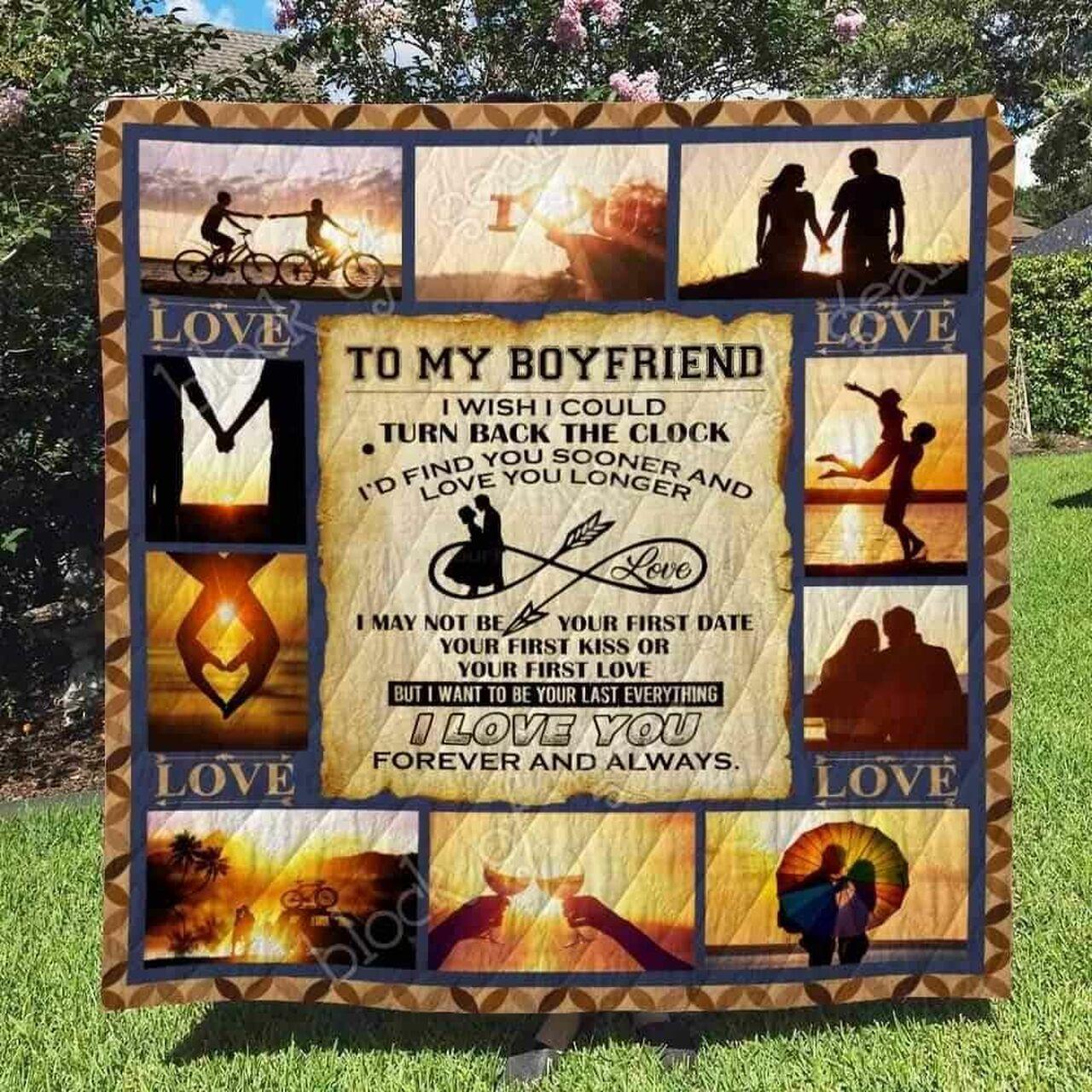 To My Boyfriend Blanket Kc1507 Quilt