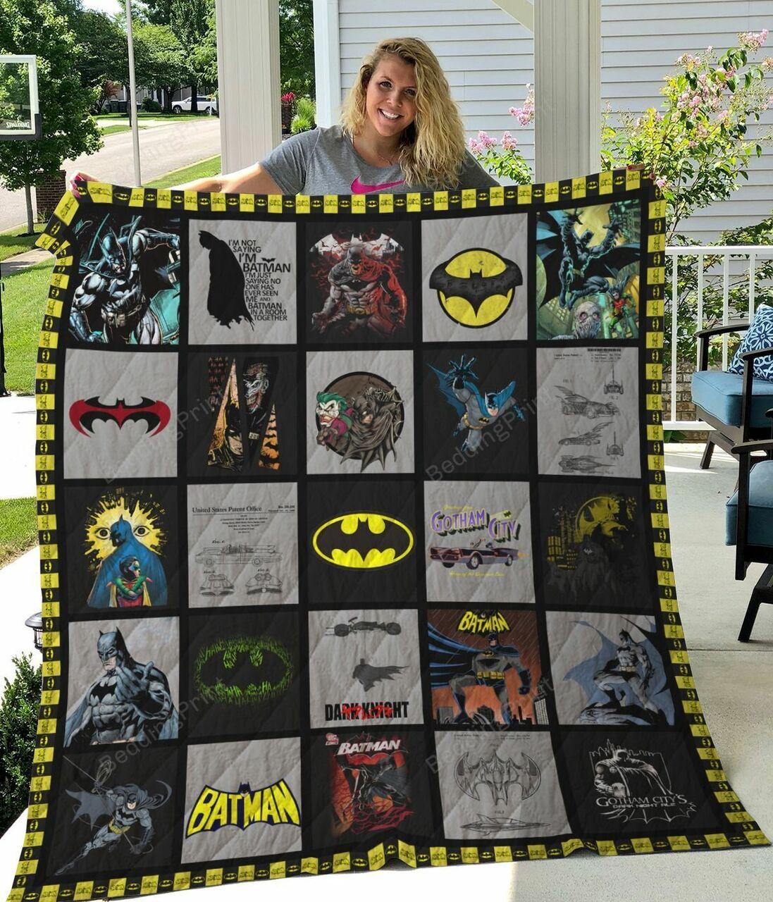 Batman Dc Co Quilt Blanket Premium Birthday C Gift Idea For