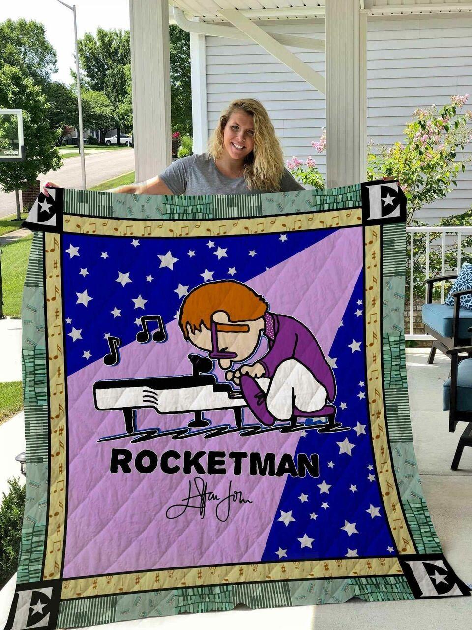 Elton John Rocketman Blanket N2906 Quilt
