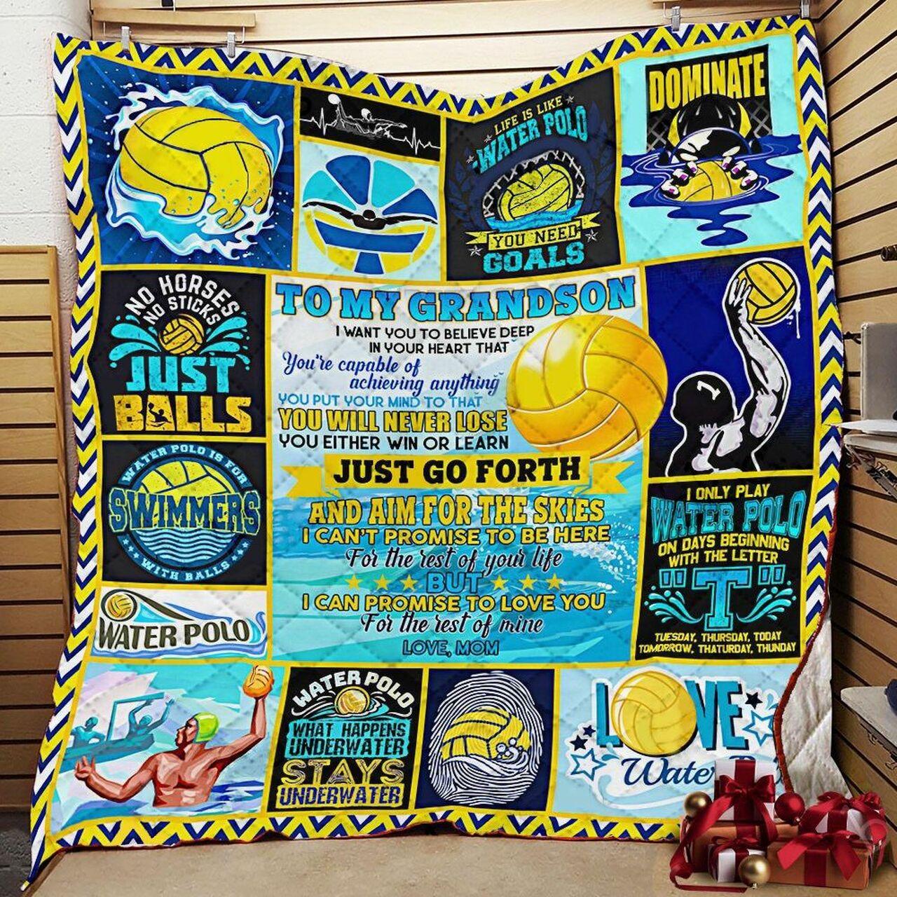 onalized Water Polo To My Gron Quilt Blanket From Mom I Can Pre To Love You For Thet Of Mine Greattomized Blanket G For Birthday C Thgiving