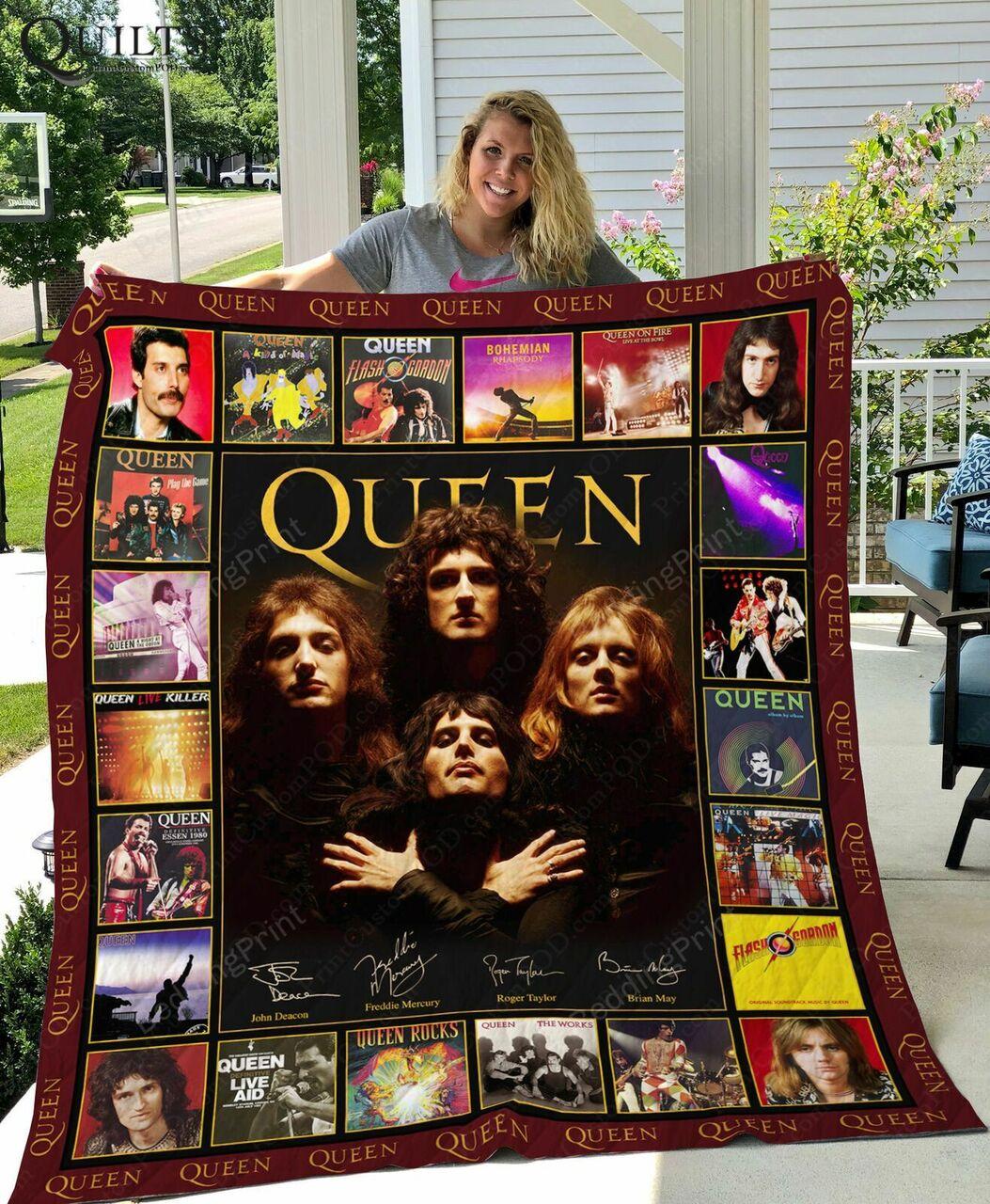 Queen Rock Band Quilt Blanket G For Birthday Cic G