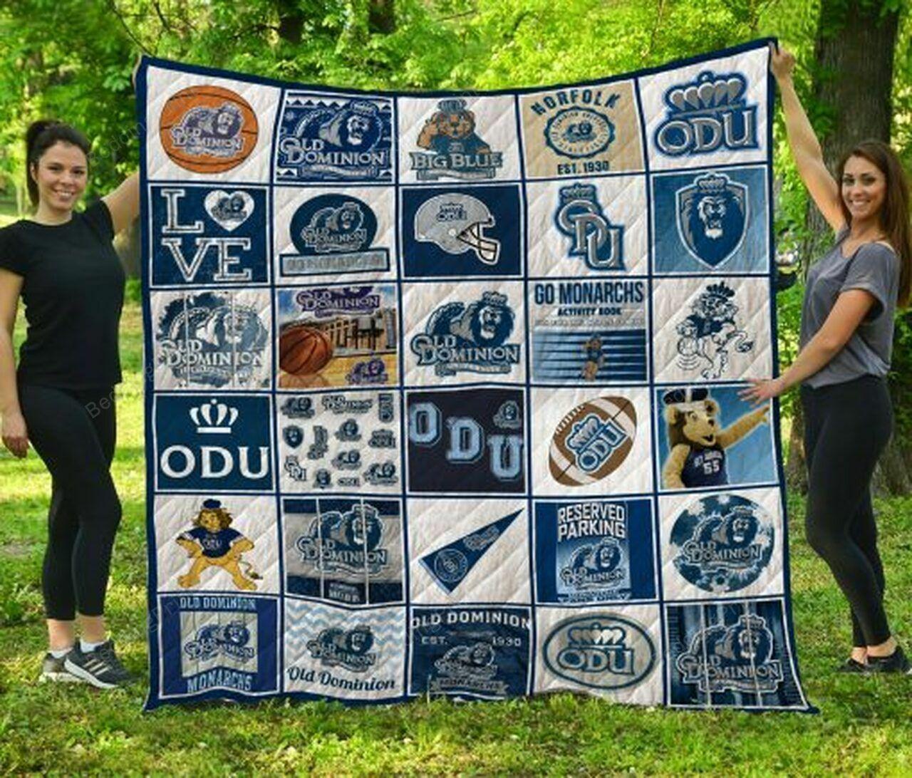 Ncaa Old Dominion Mona Quilt Blanket #1307