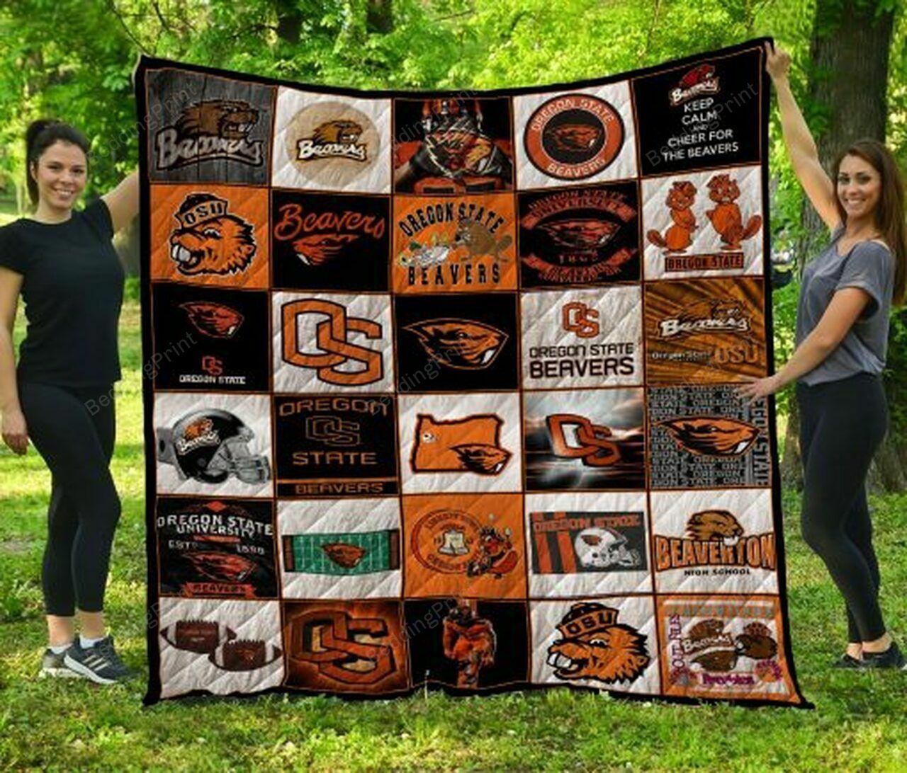 Ncaa Oregtate Bea Quilt Blanket #657