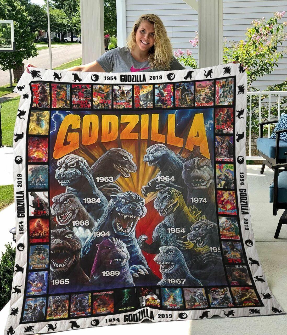 Godzilla Quilt Blanket Gift I For L Godzilla