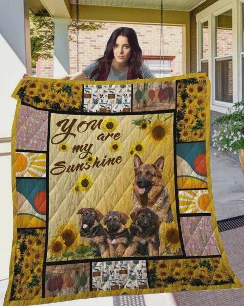 Germhepheunflower You Are unshine Quilt Blanket Greattomized Blanket G For Birthday C Thgiving