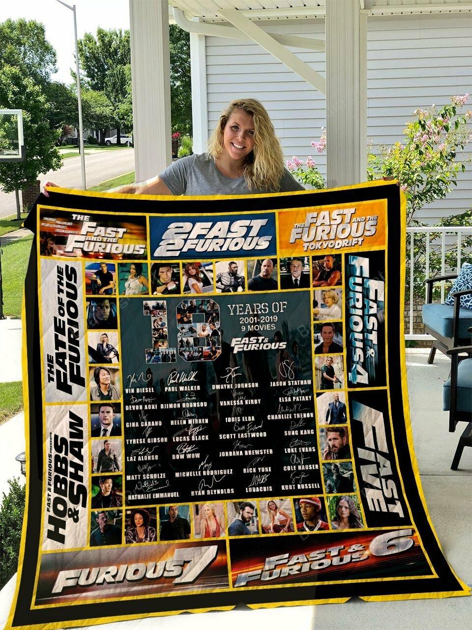 Fast And Fur V3 Quilt Blanket
