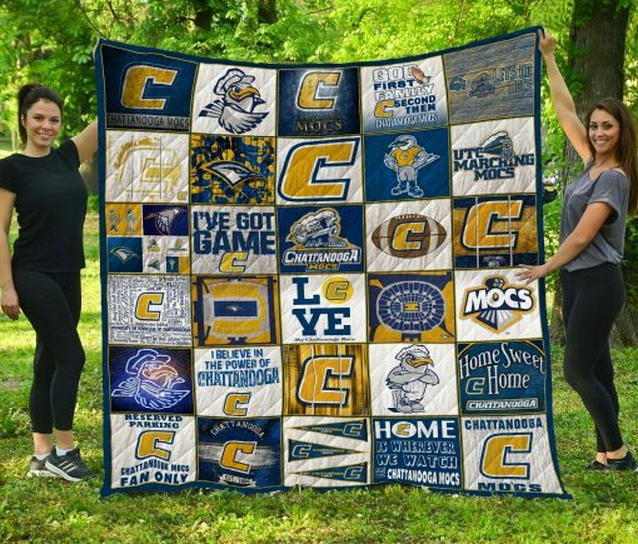 Ncaa Chattanooga Quilt Blanket #1566
