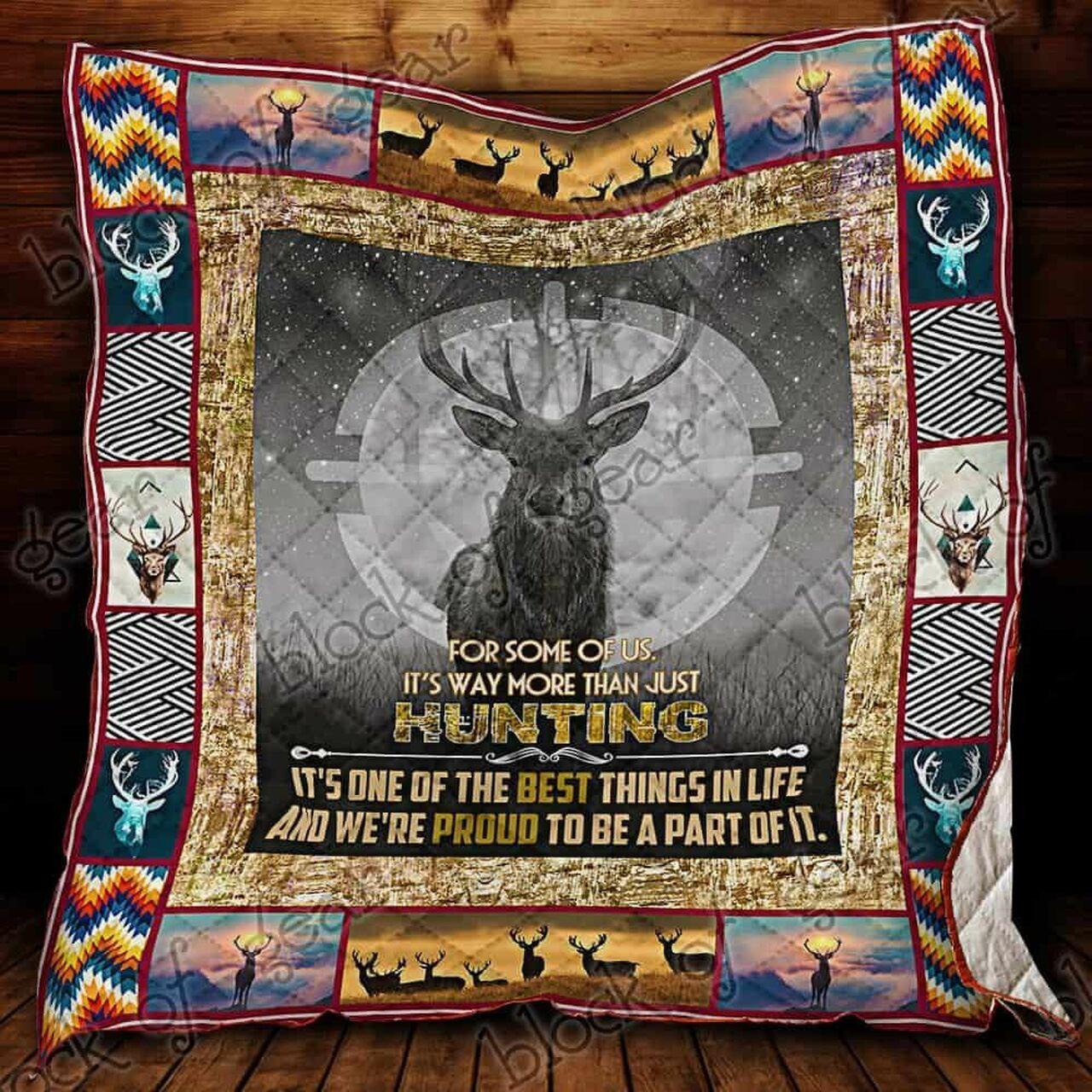 Deer Hunting Cl18100213Mdq Quilt Blanket