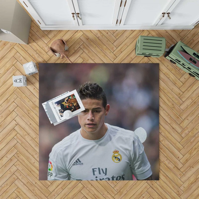 James Rodriguez Colombian Football Player On National Team Rug