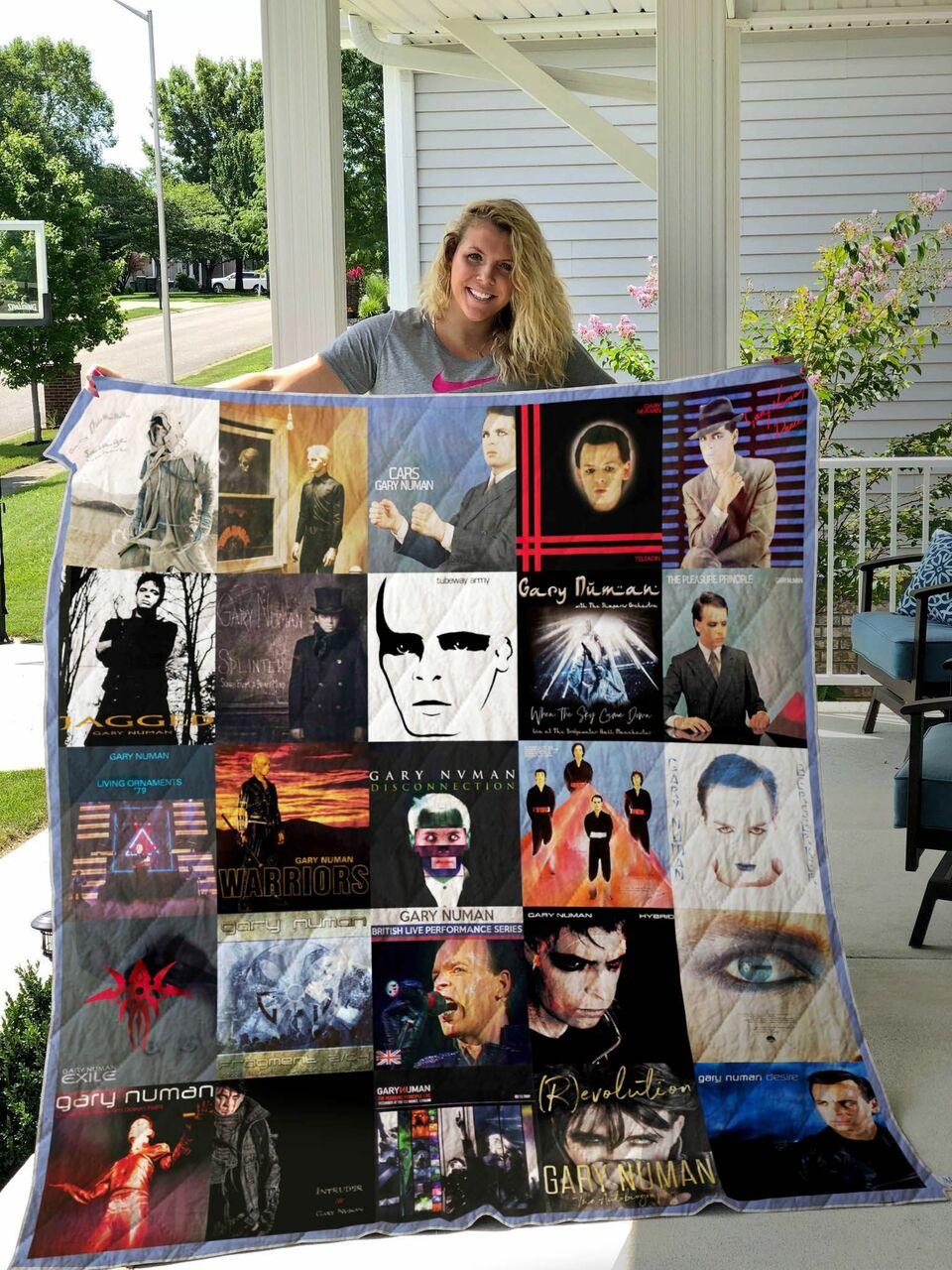 Gary Numan Quilt Blanket Ver 2