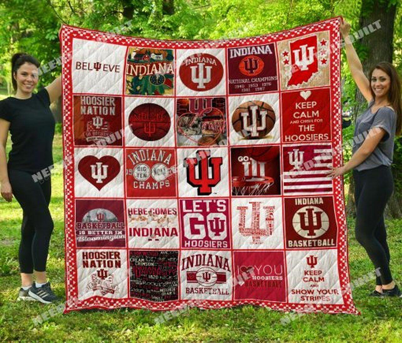 Ncaa Indiana Quilt Blanket #436