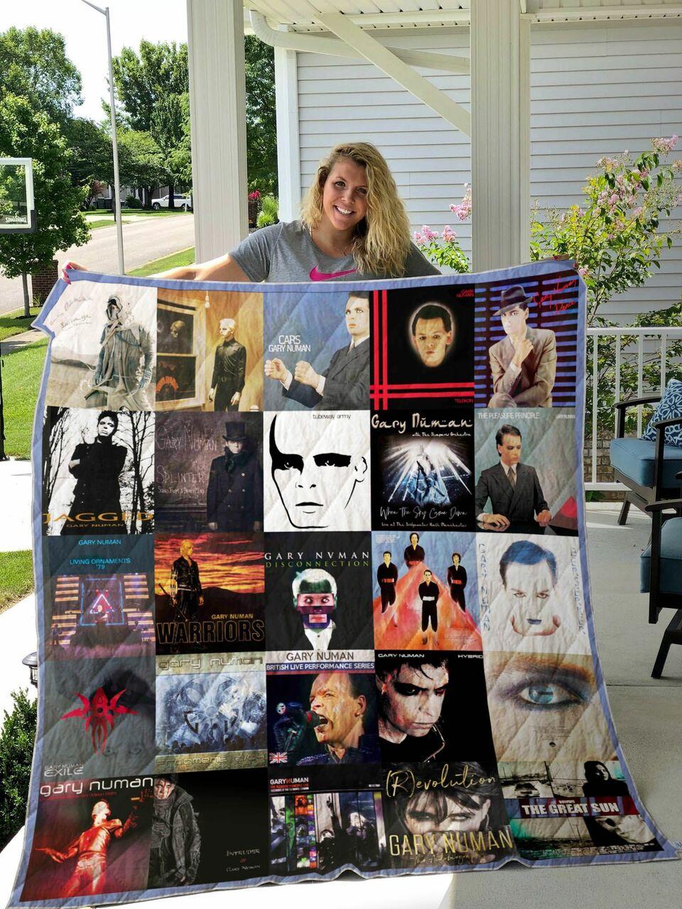 Gary Numan Quilt Blanket