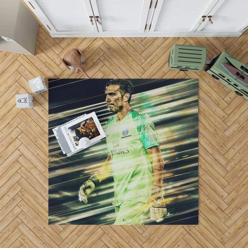 Gigi Buffon Professional Psg Football Player Rug