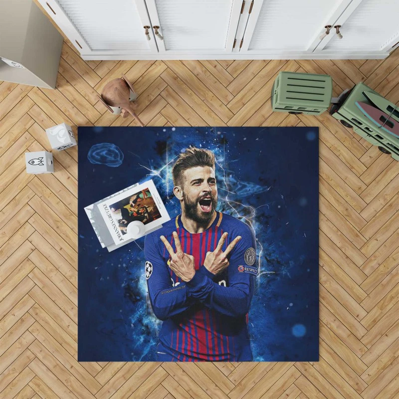 Gerard Pique Fifa World Cup Winning Player Rug