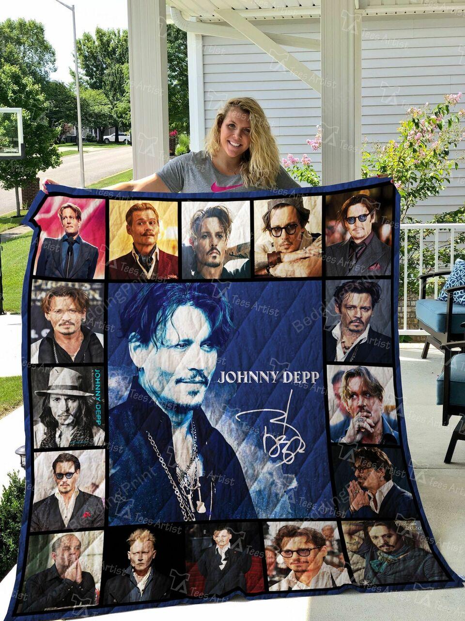 Johnny Depp Quilt Blanket
